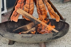 Beukenhout gerookte zalm in Zoutkamp