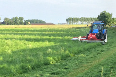 Bemaaing van polderland in Houwerzijl
